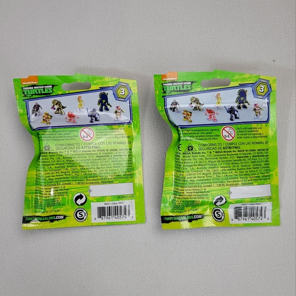 (2) Mega Bloks Teenage Mutant Ninja Turtles Blind Bag - Series 3 - Picture 5 of 8